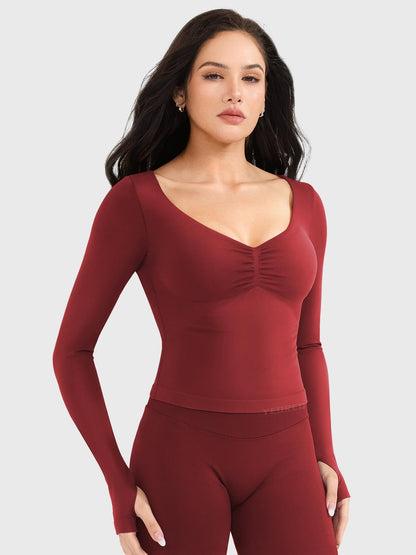 Yeoreo Agniee Seamless Long Sleeve Top