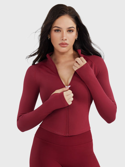 Vaeryn Seamless Zip Up Gym Jacket
