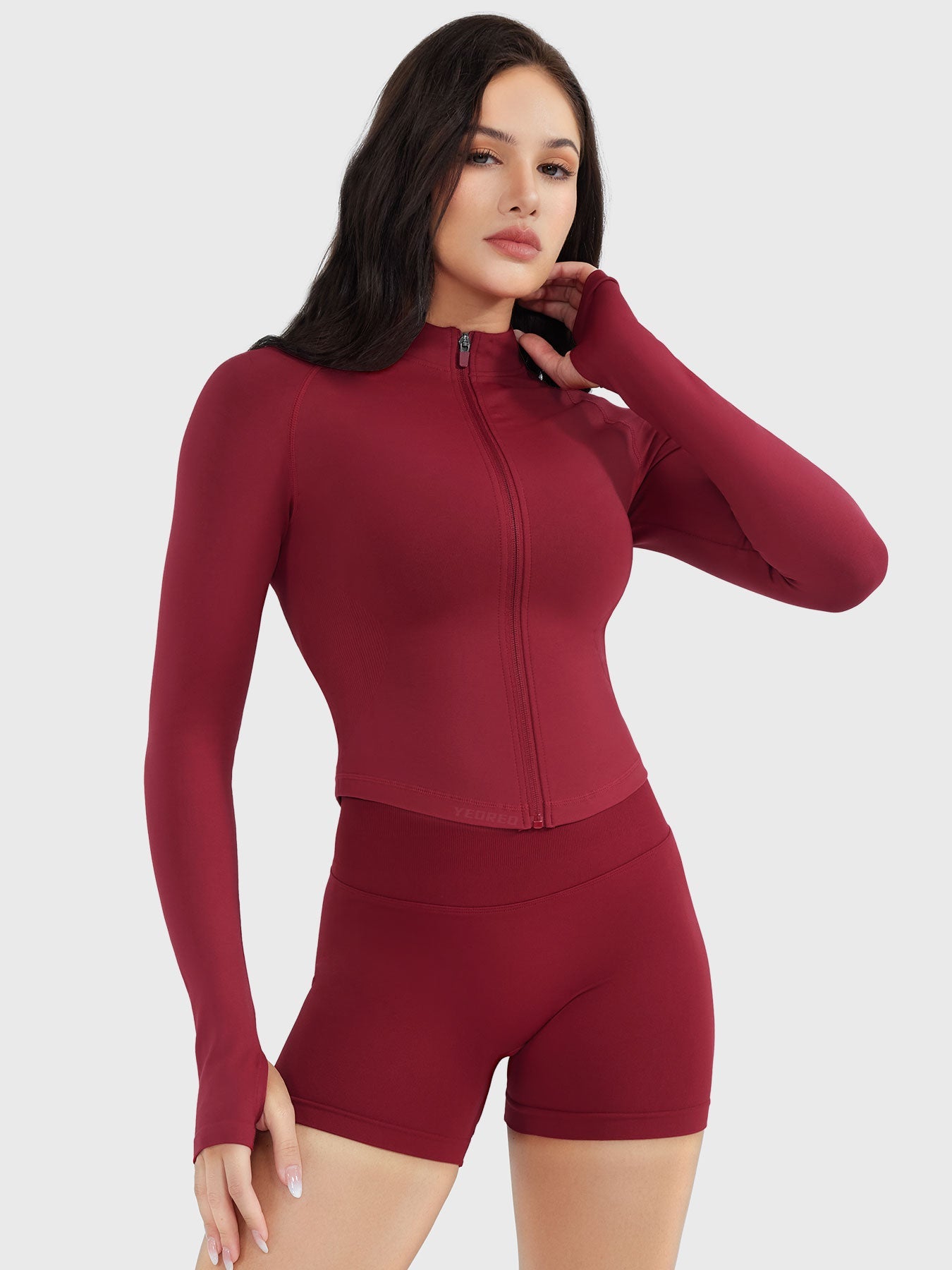 Vaeryn Seamless Zip Up Gym Jacket