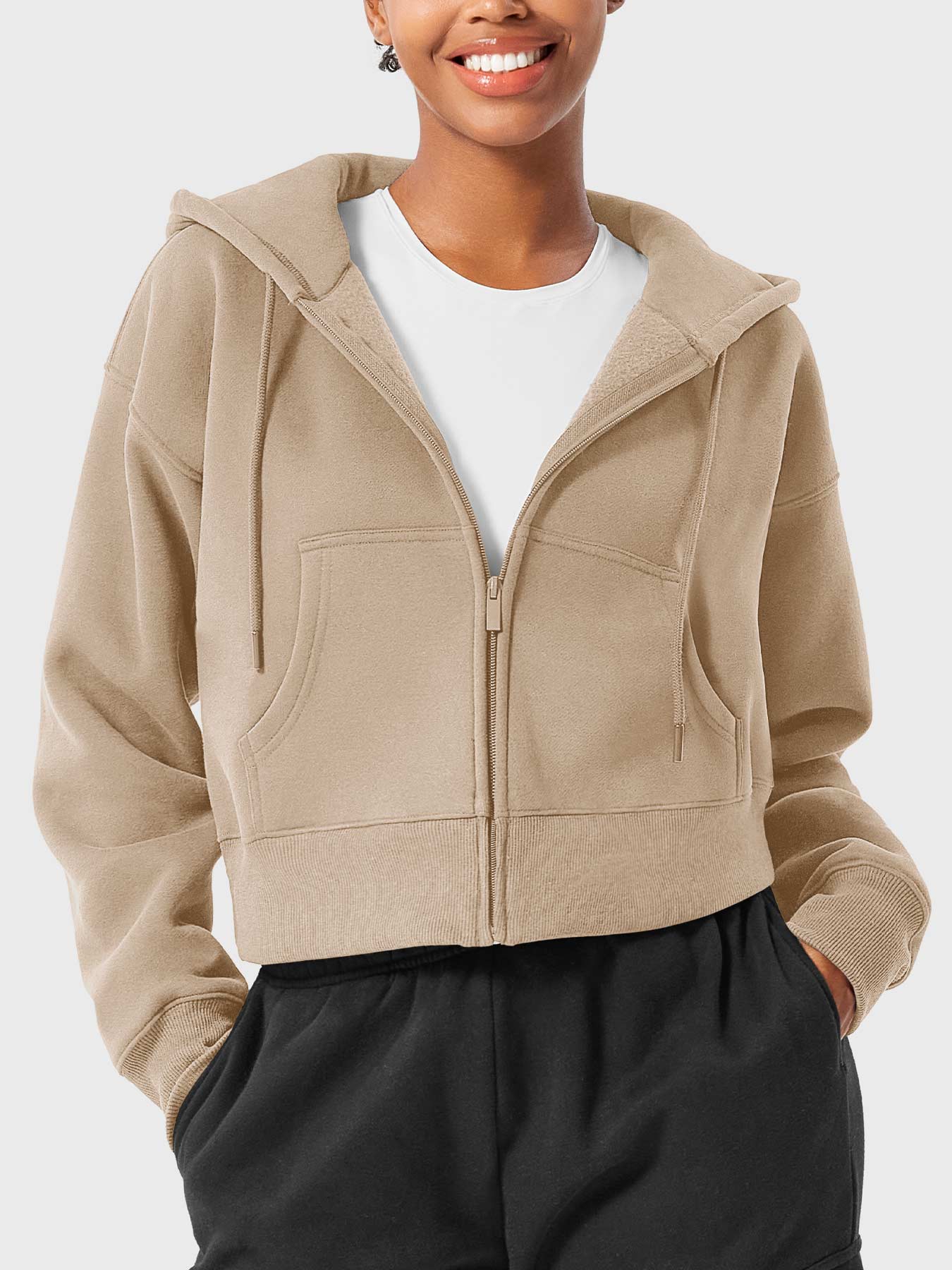 Vaeryn Katrine Zip Up Fleece Hoodies