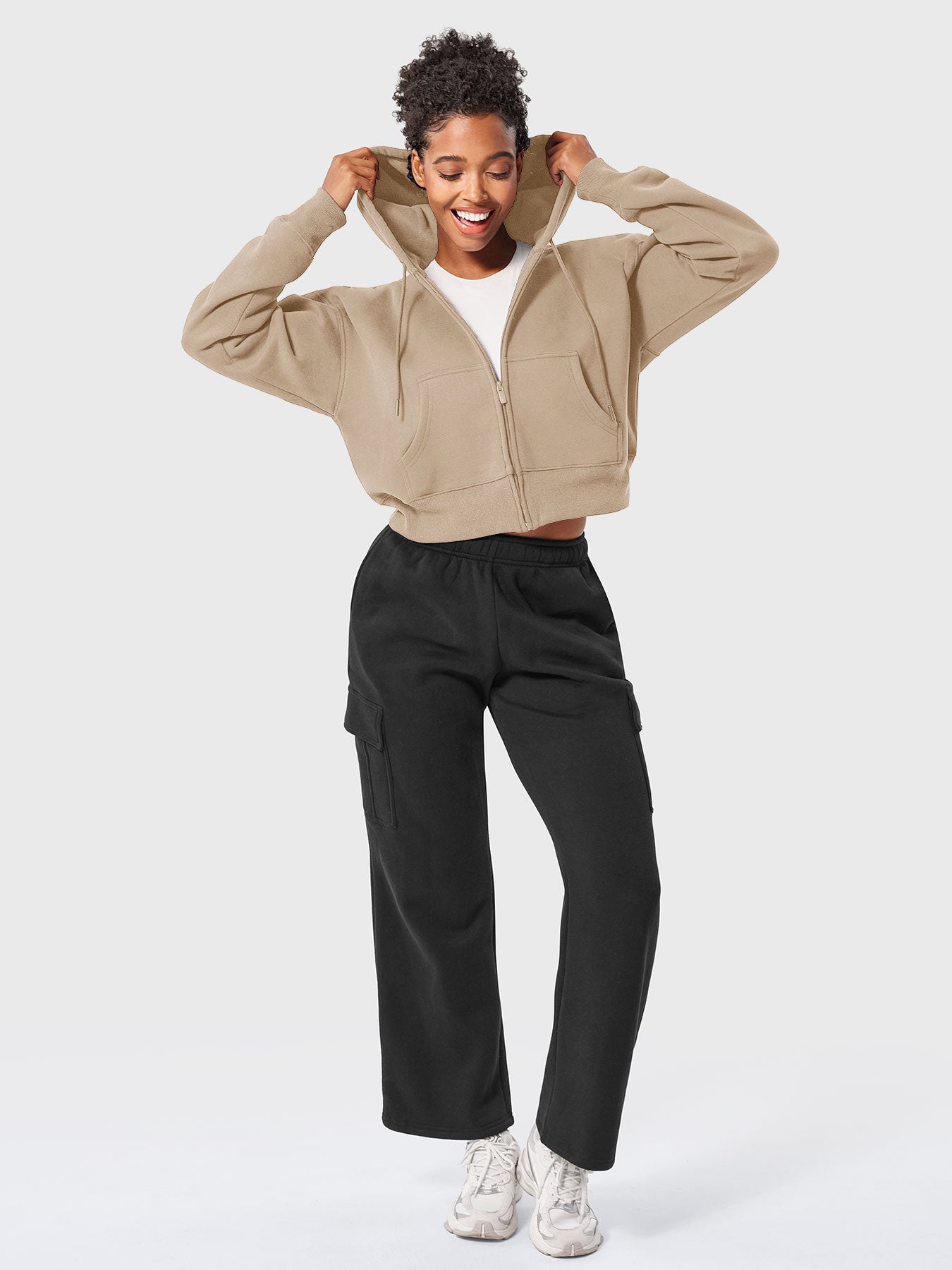 Vaeryn Katrine Zip Up Fleece Hoodies
