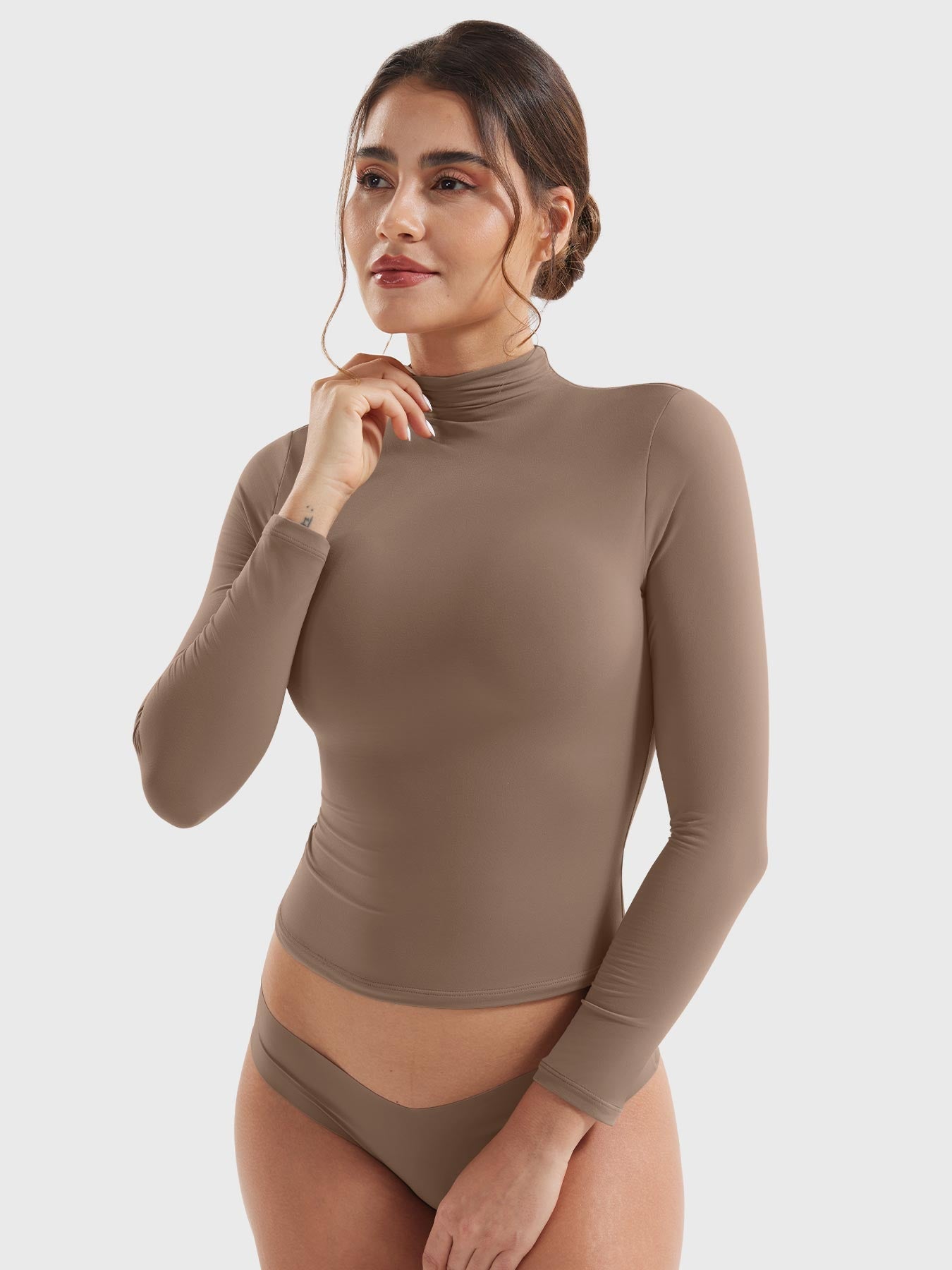 Vaeryn Sariah Turtle Neck Long Sleeves Shirts