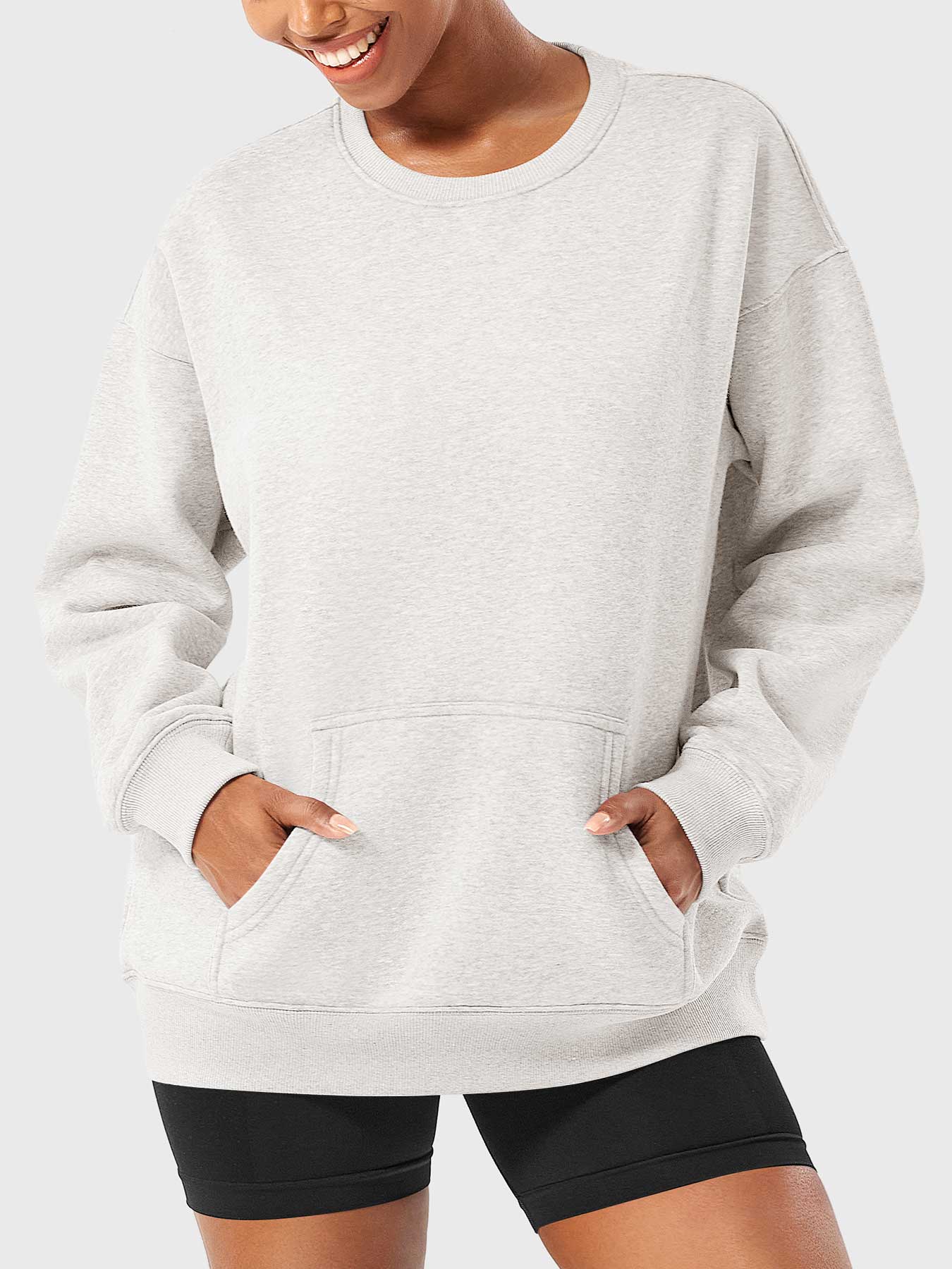 Vaeryn Jocely Oversized Fleece Sweatshirts
