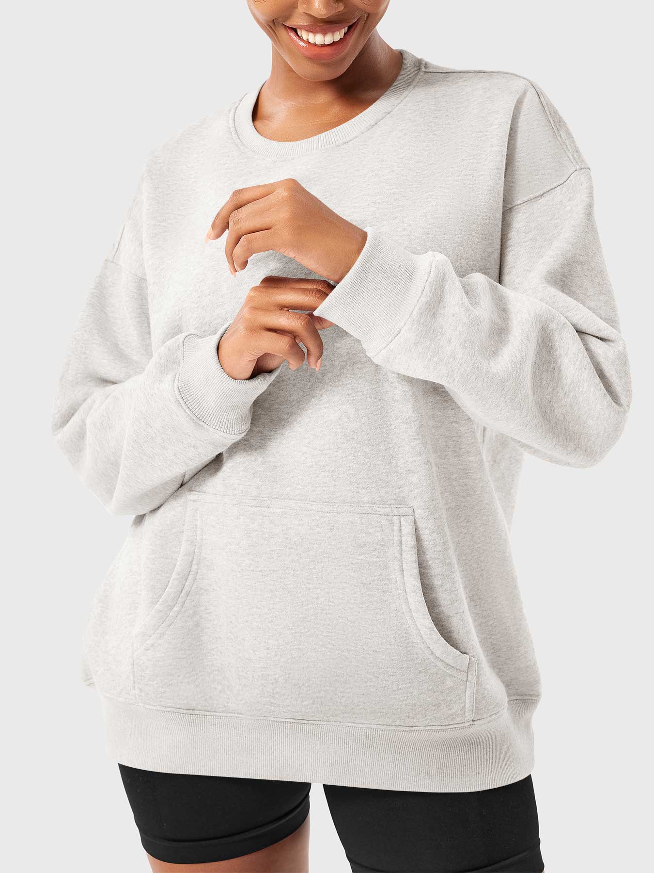 Vaeryn Jocely Oversized Fleece Sweatshirts