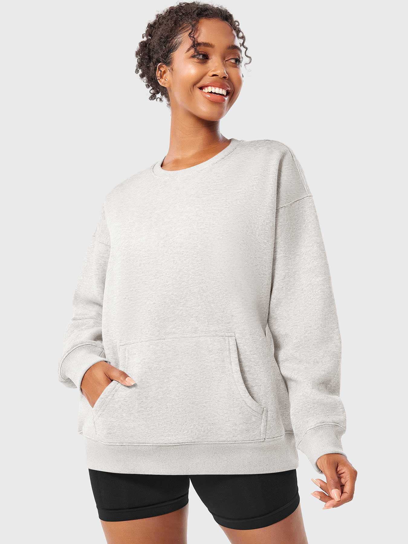 Vaeryn Jocely Oversized Fleece Sweatshirts