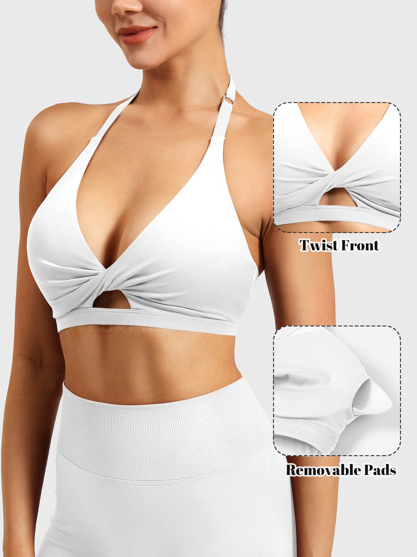 Vaeryn Micaela Twist Front Sports Bra