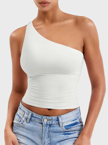 Yeoreo Fanciy One Shoulder Tank Top