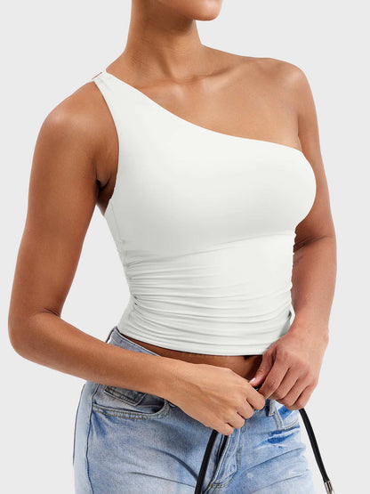 Yeoreo Fanciy One Shoulder Tank Top