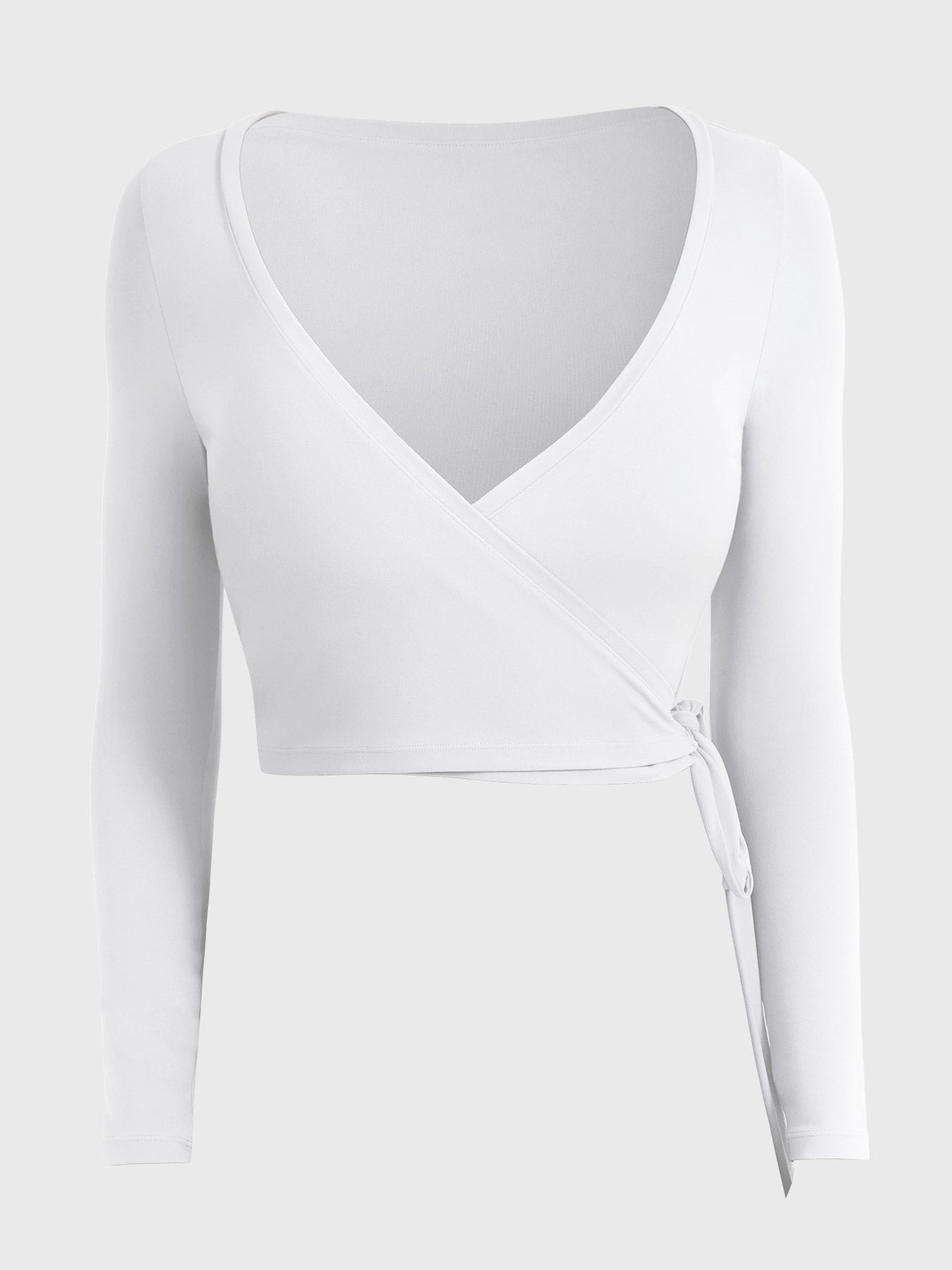 Vaeryn Michelie Long Sleeve Ballet Wrap Top