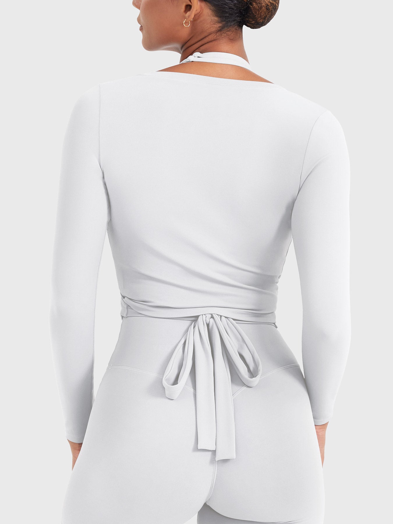 Vaeryn Michelie Long Sleeve Ballet Wrap Top