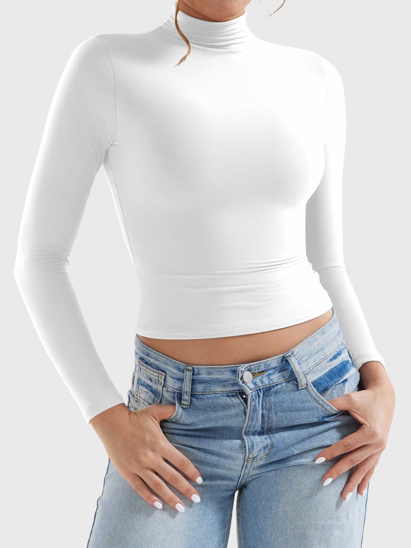 Vaeryn Sariah Turtle Neck Long Sleeves Shirts