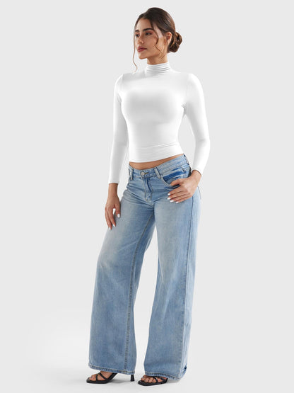 Vaeryn Sariah Turtle Neck Long Sleeves Shirts