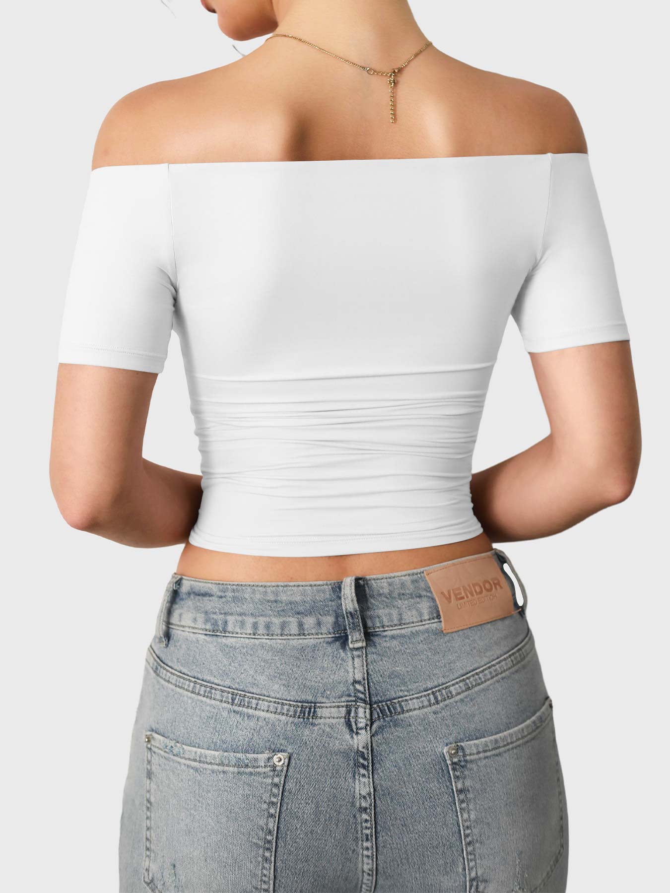 Vaeryn Luzlie Off Shoulder Short Sleeves