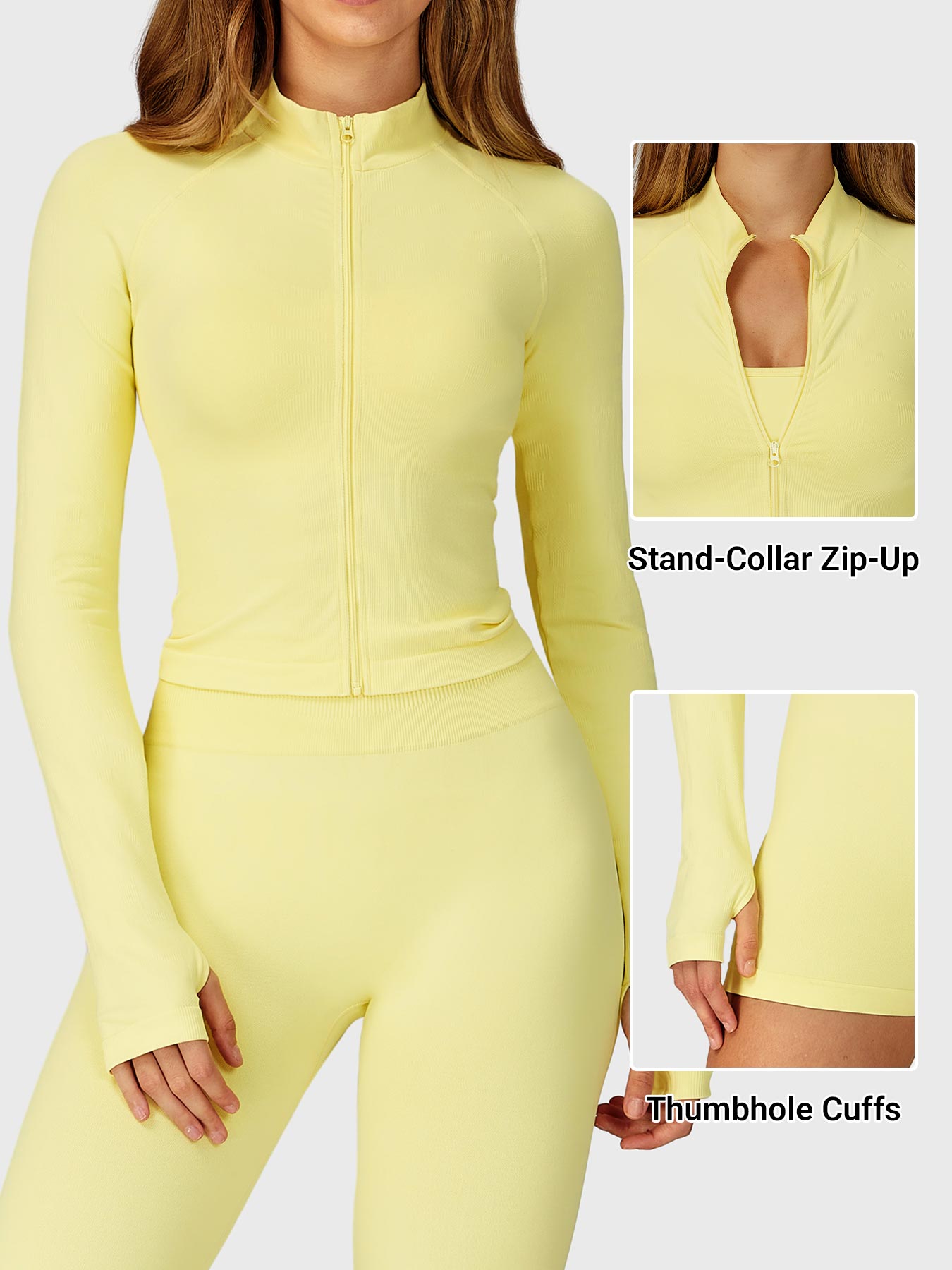 Yeoreo Alina Seamless Zip Up Jacket