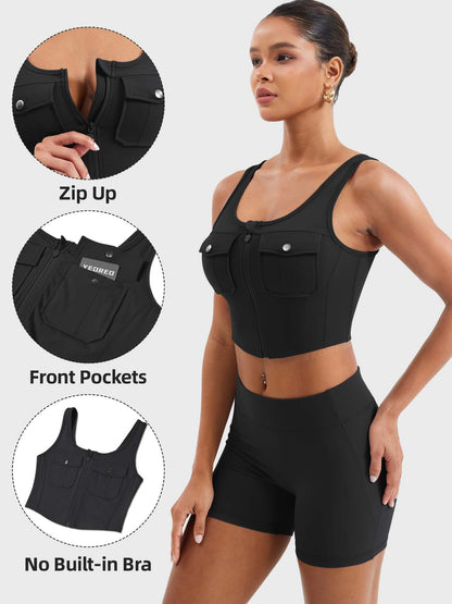 Vaeryn Yvetty CoreFlex Crop Tank