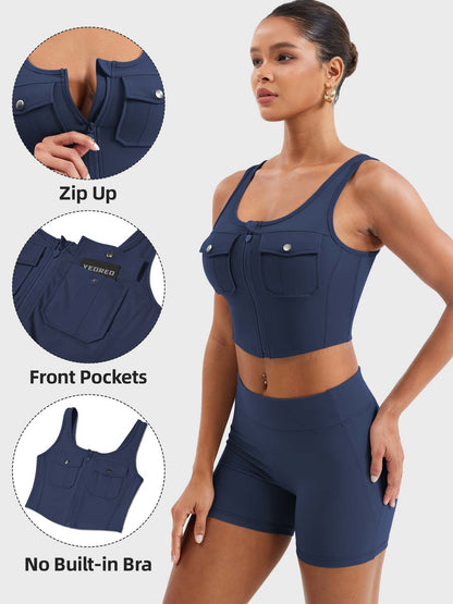 Vaeryn Yvetty CoreFlex Crop Tank