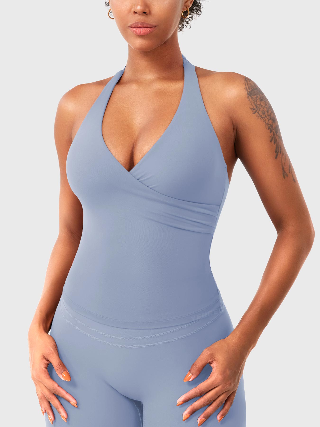 Yeoreo Elevine V Neck Halter Tank