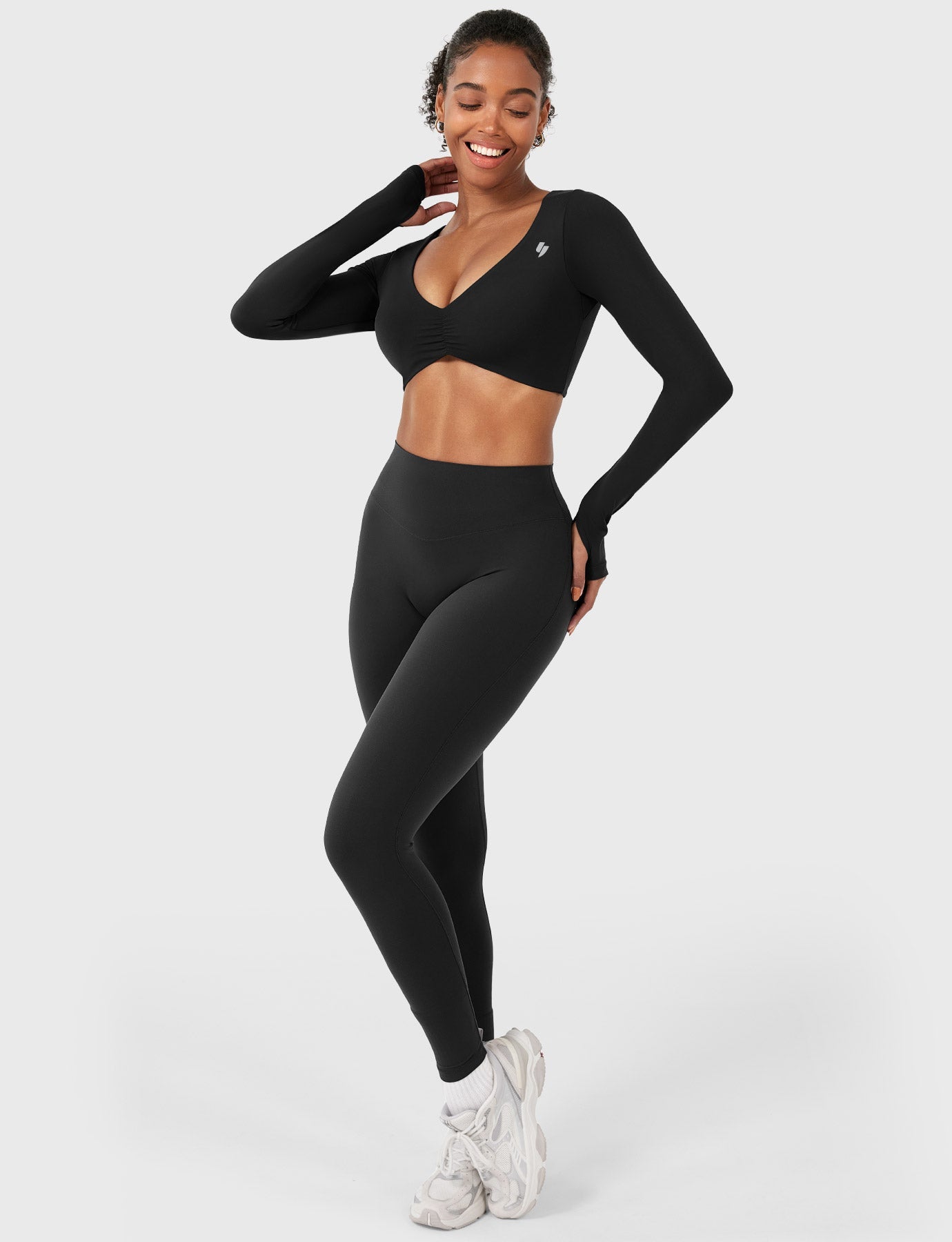 Yeoreo Agantha Ruched Long Sleeve Top