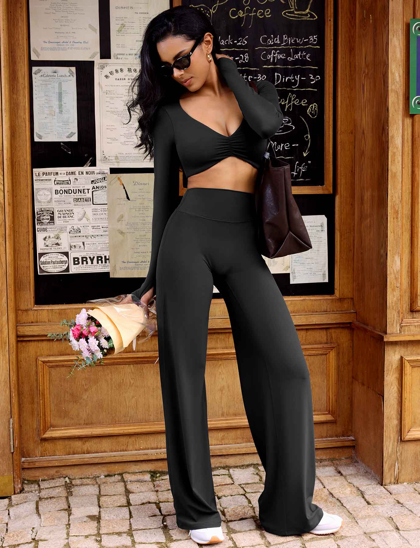 Yeoreo Agantha Ruched Long Sleeve Top