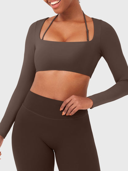 Vaeryn Violie Long Sleeve Crop Top