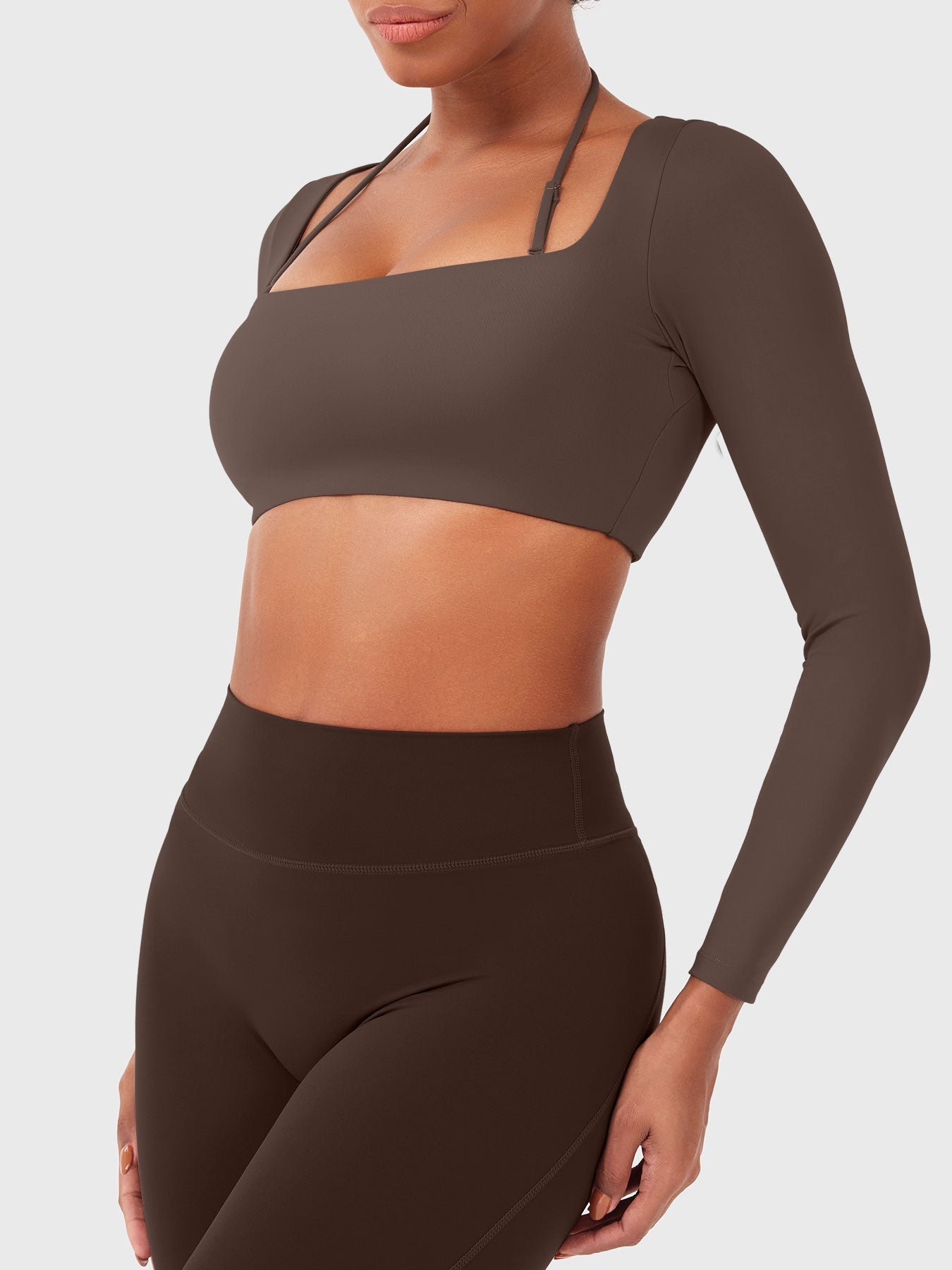 Vaeryn Violie Long Sleeve Crop Top