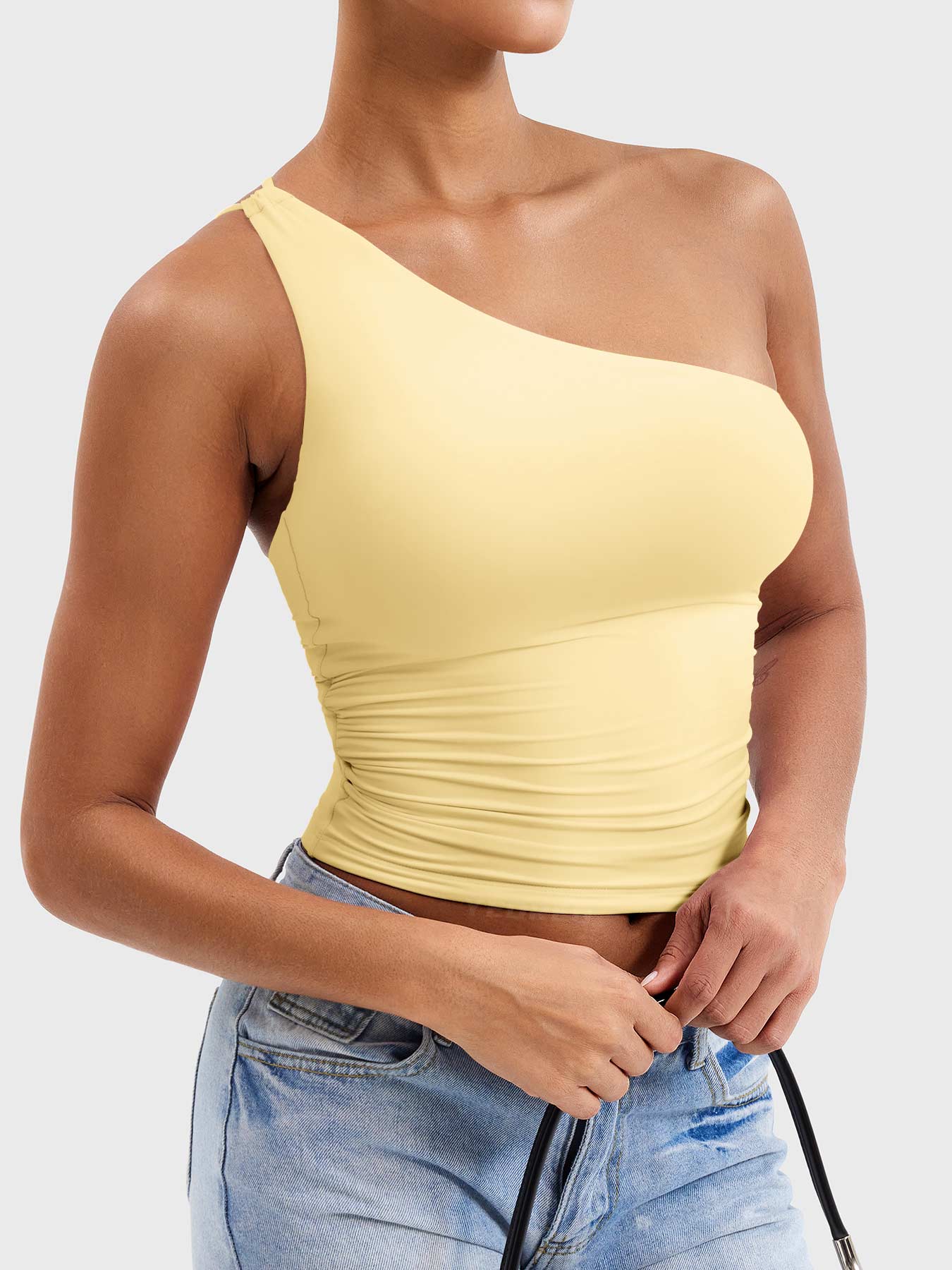 Yeoreo Fanciy One Shoulder Tank Top