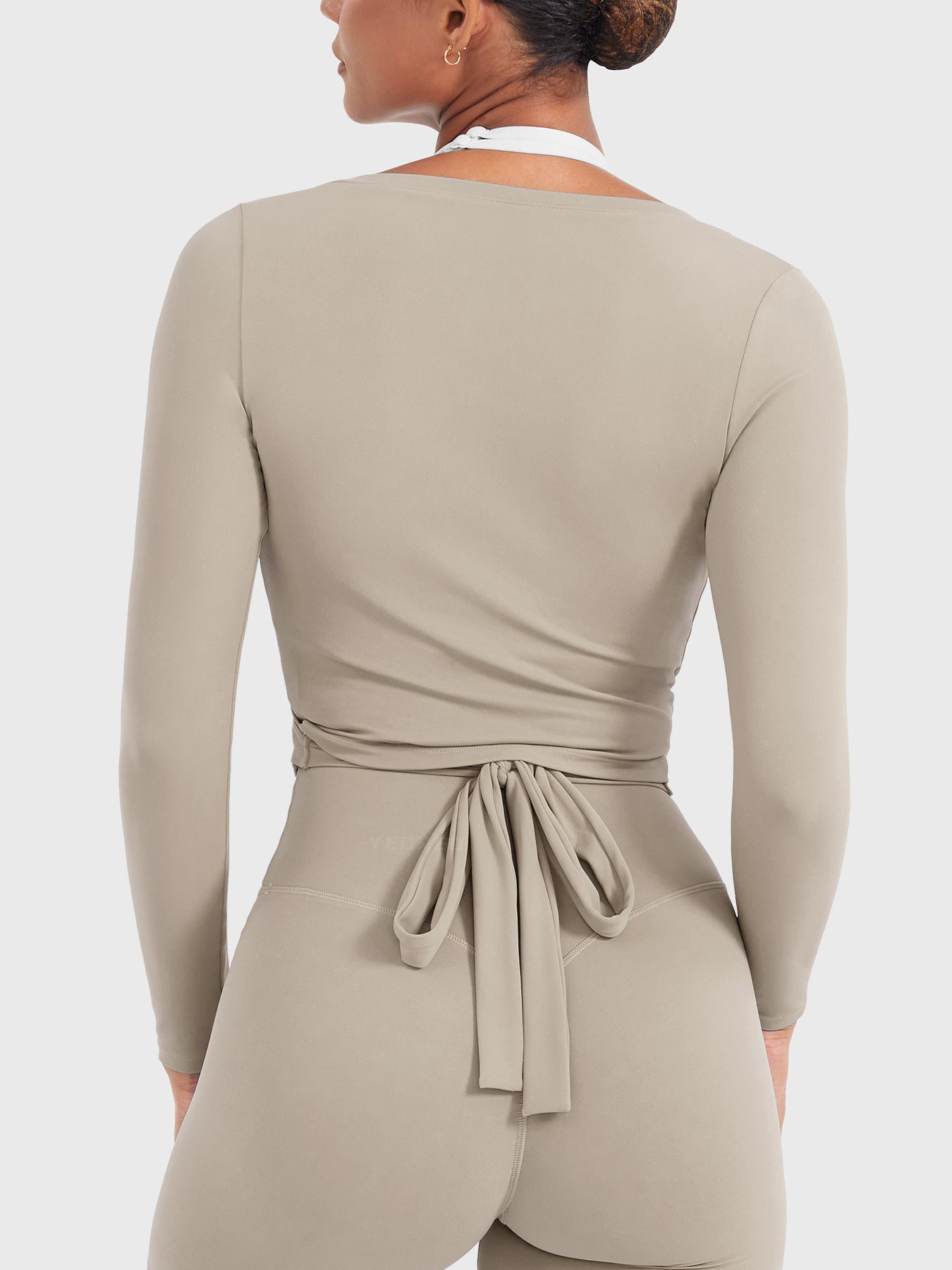 Vaeryn Michelie Long Sleeve Ballet Wrap Top