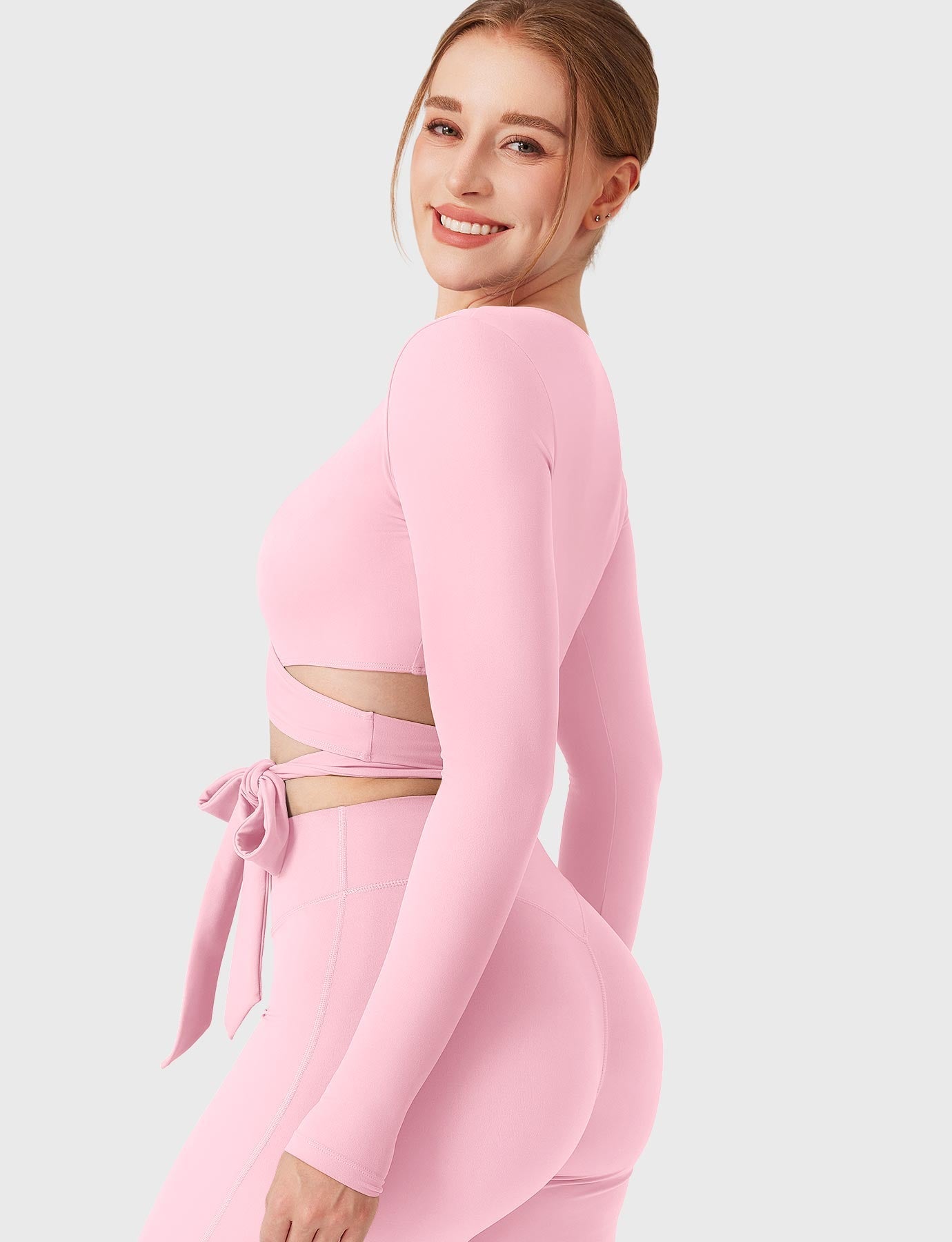 Yeoreo Dagney Long Sleeve Ballet Wrap Top