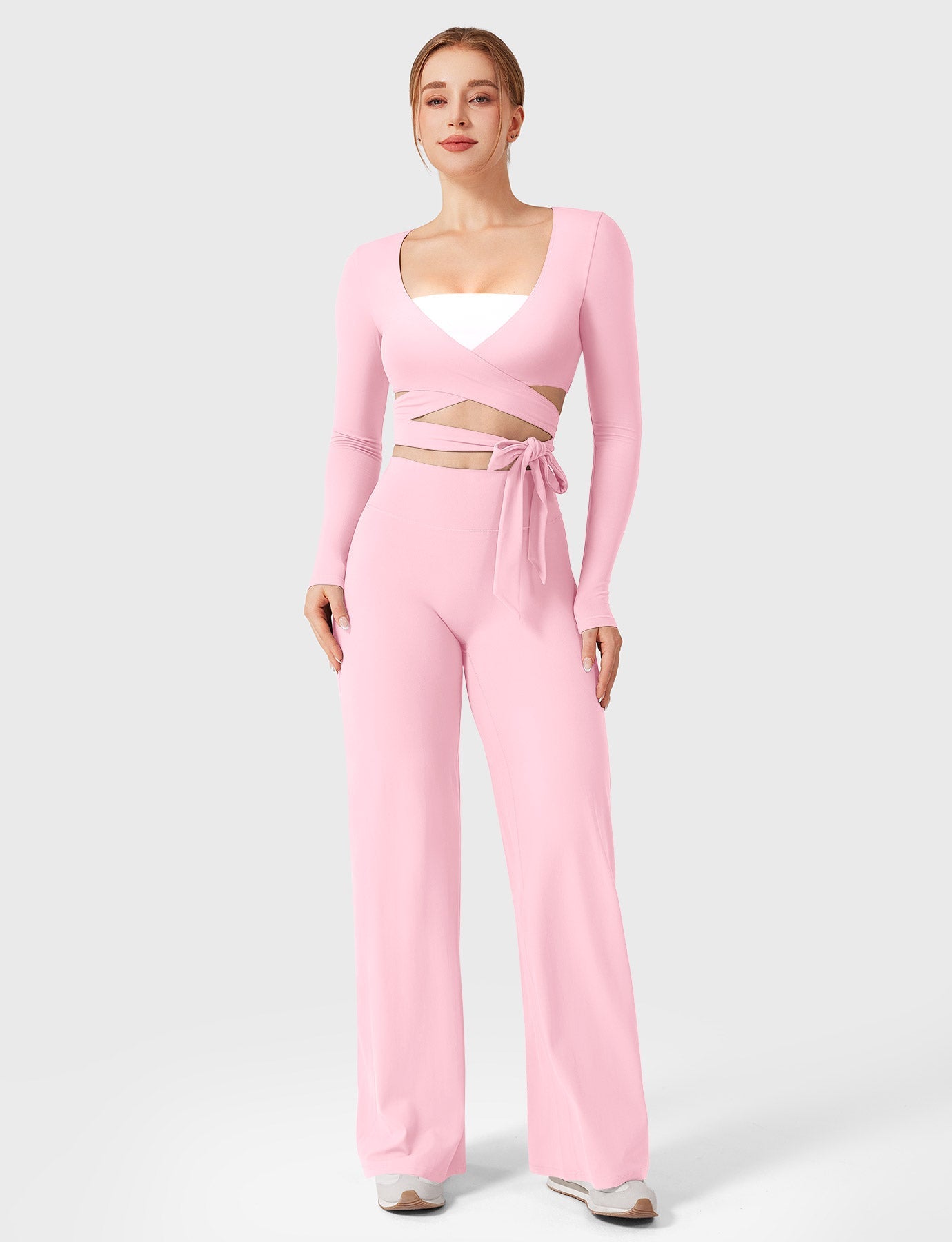 Yeoreo Dagney Long Sleeve Ballet Wrap Top