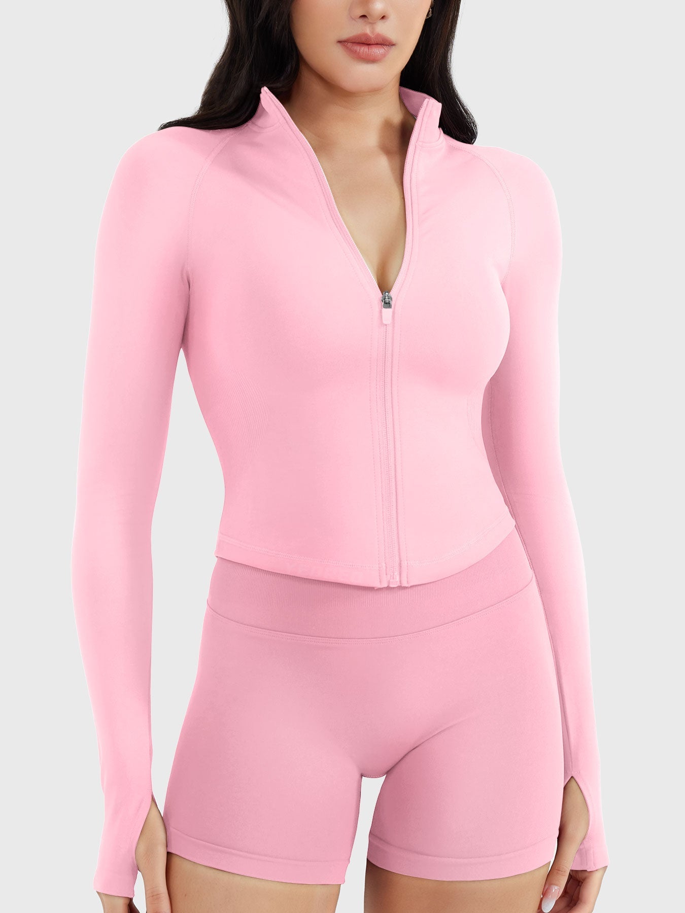 Vaeryn Seamless Zip Up Gym Jacket