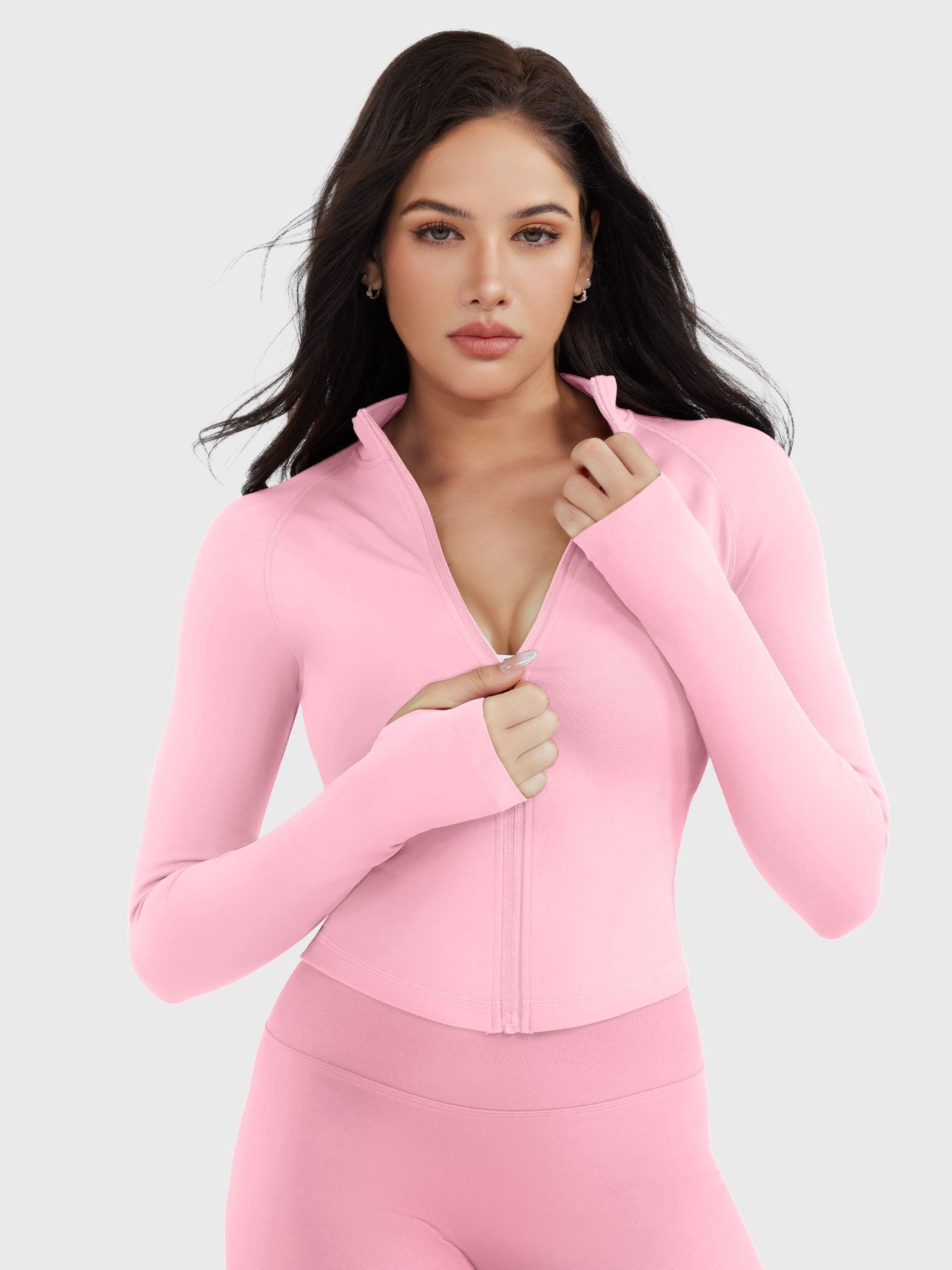Vaeryn Seamless Zip Up Gym Jacket