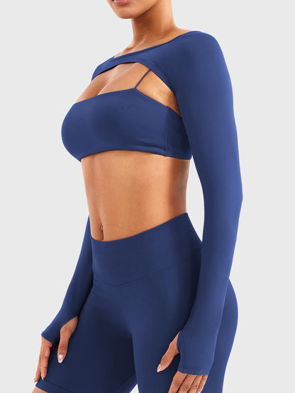 Vaeryn Sherylie Seamless Bolero Shrug