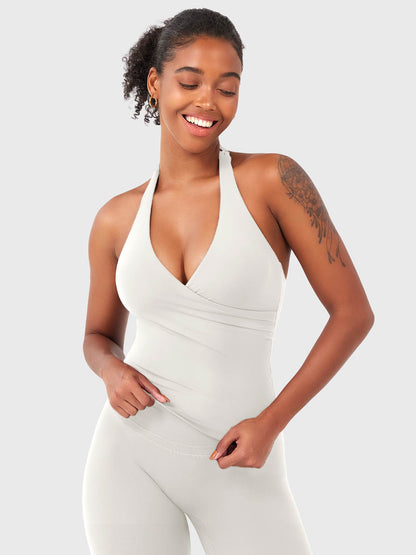 Yeoreo Elevine V Neck Halter Tank