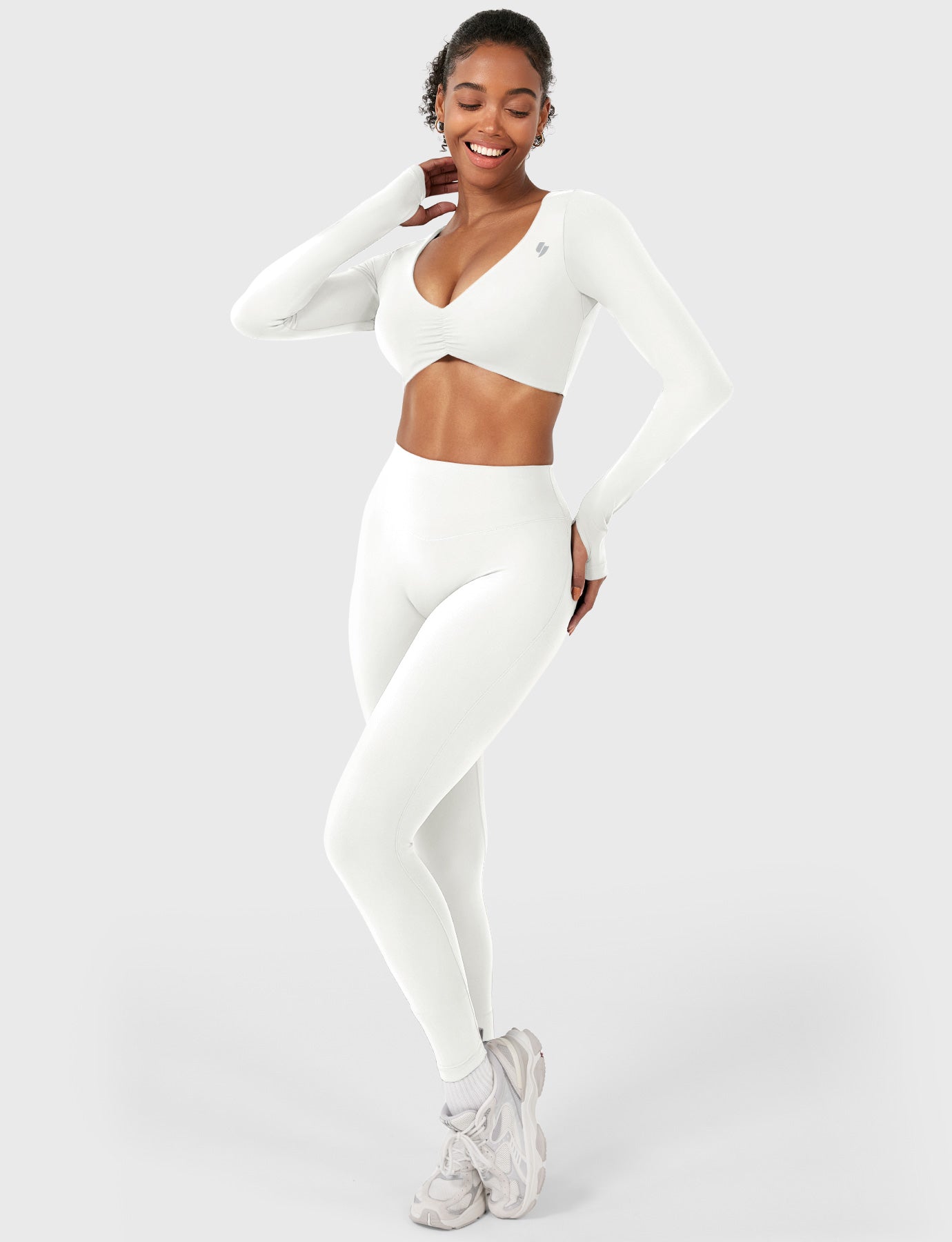 Yeoreo Agantha Ruched Long Sleeve Top
