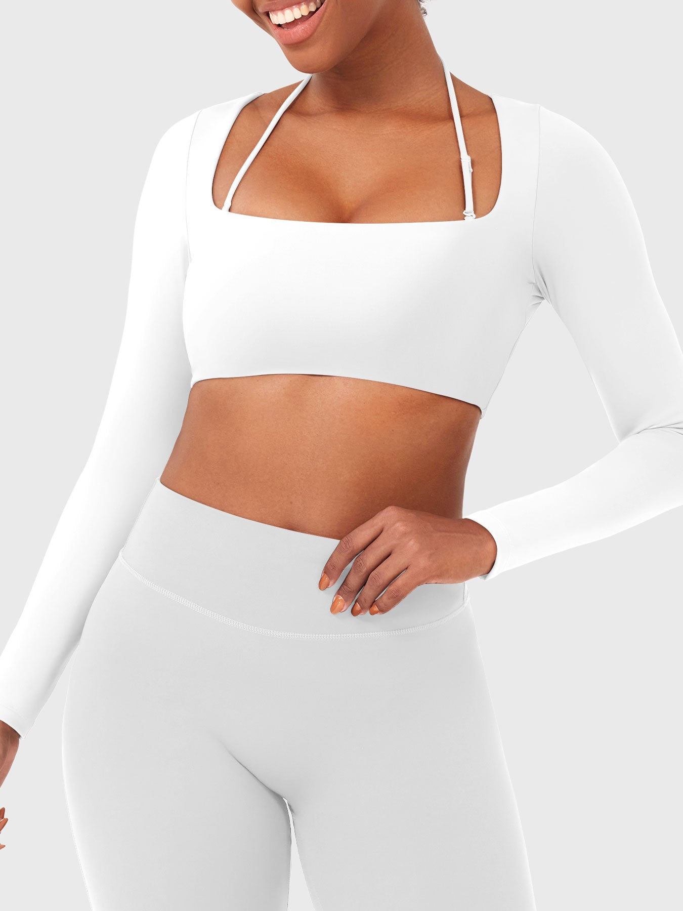 Vaeryn Violie Long Sleeve Crop Top
