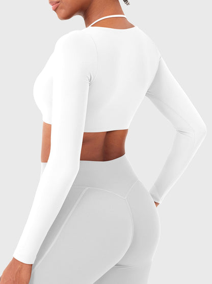 Vaeryn Violie Long Sleeve Crop Top