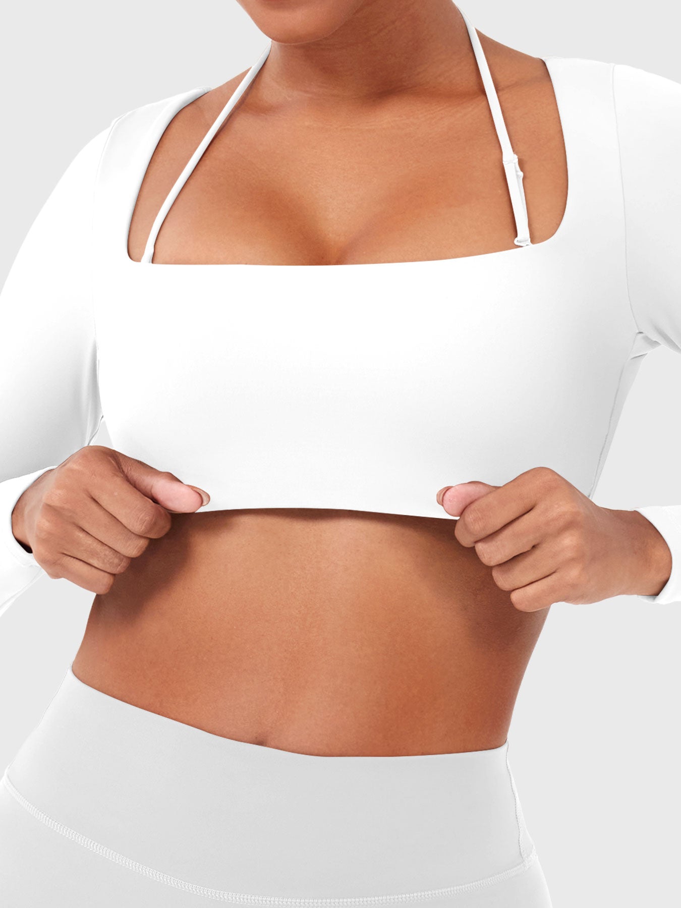 Vaeryn Violie Long Sleeve Crop Top