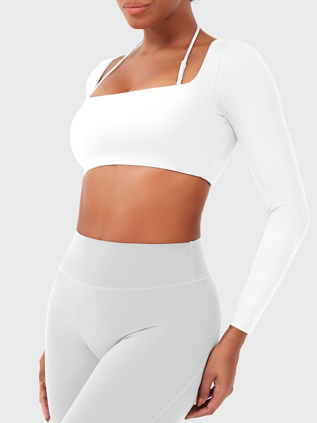Vaeryn Violie Long Sleeve Crop Top