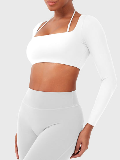 Vaeryn Violie Long Sleeve Crop Top