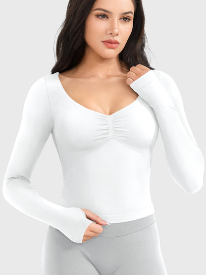 Yeoreo Agniee Seamless Long Sleeve Top