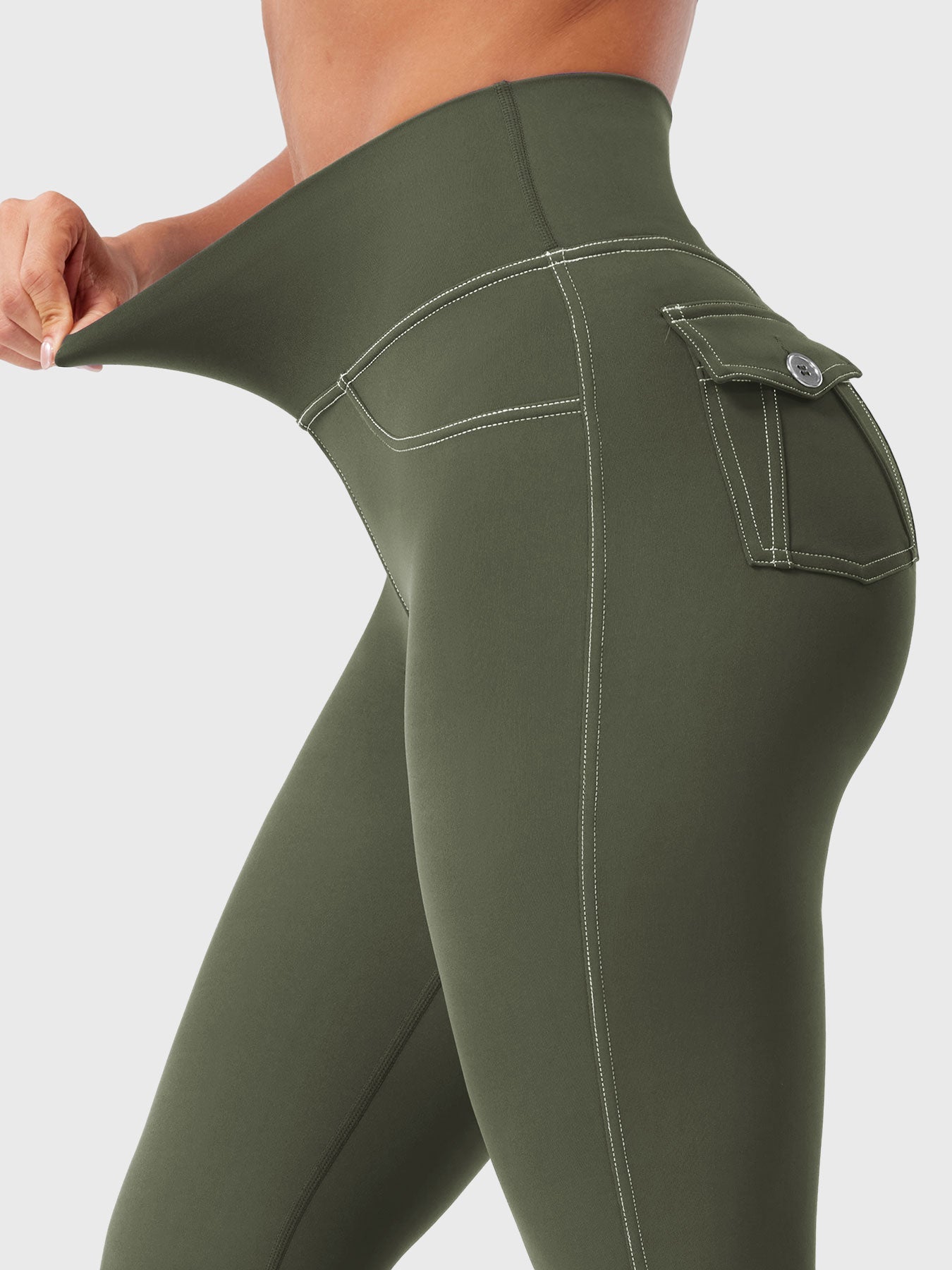 Yeoreo Bernicy CoreFlex Faux Denim Flared Leggings