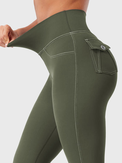 Yeoreo Bernicy CoreFlex Faux Denim Flared Leggings