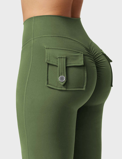 Yeoreo Brittany Flared Leggings with Pockets