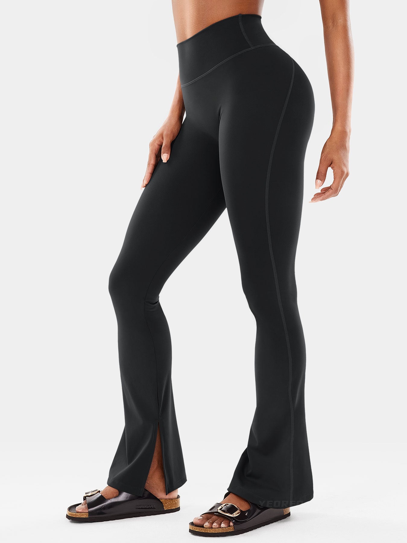 Vaeryn Nasreen Flare Split Hem Leggings