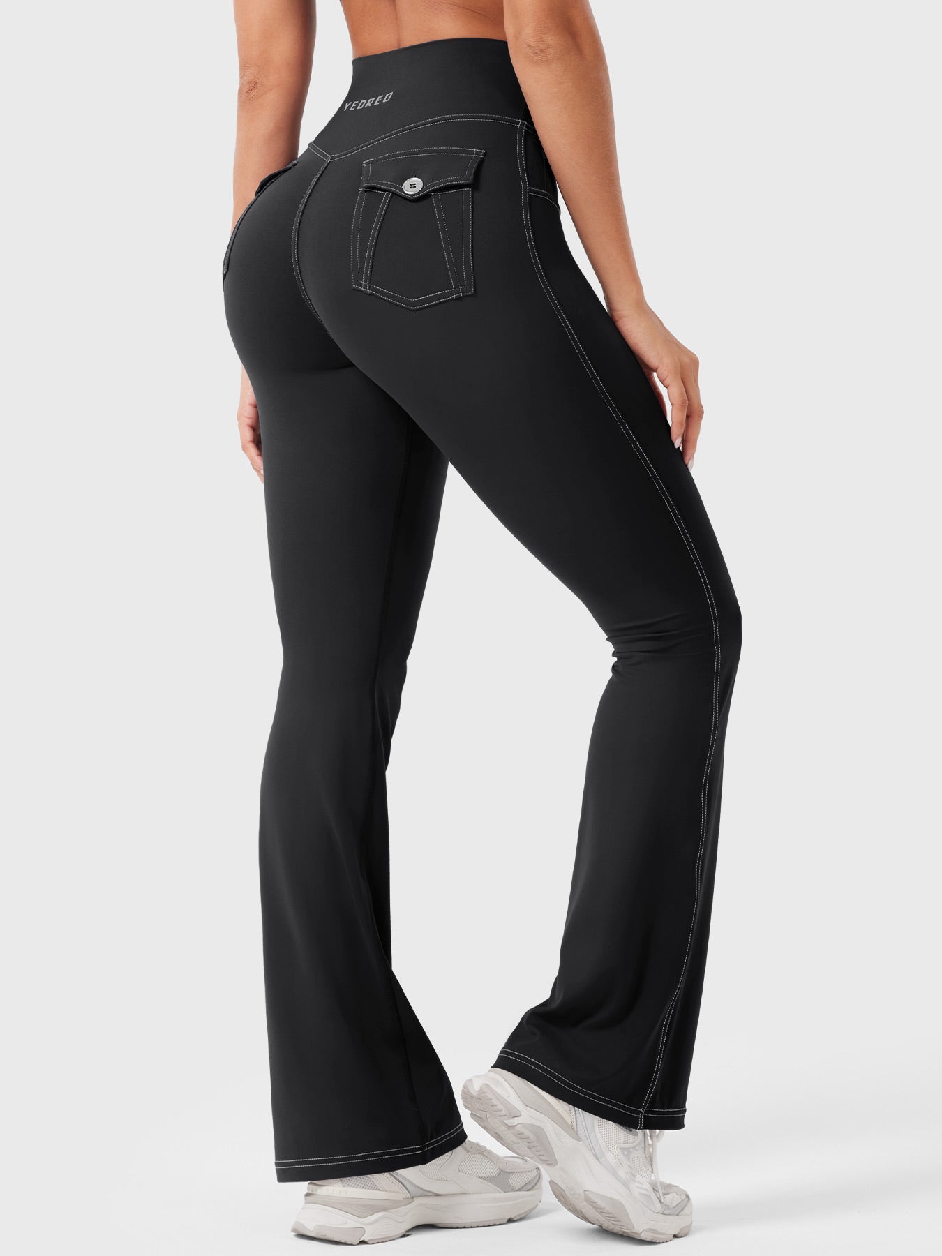 Yeoreo Bernicy CoreFlex Faux Denim Flared Leggings