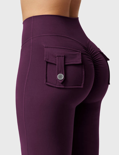 Yeoreo Brittany Flared Leggings with Pockets