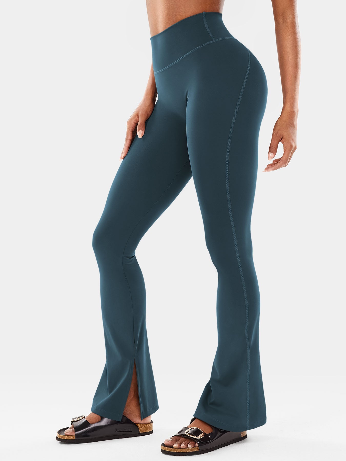 Vaeryn Nasreen Flare Split Hem Leggings