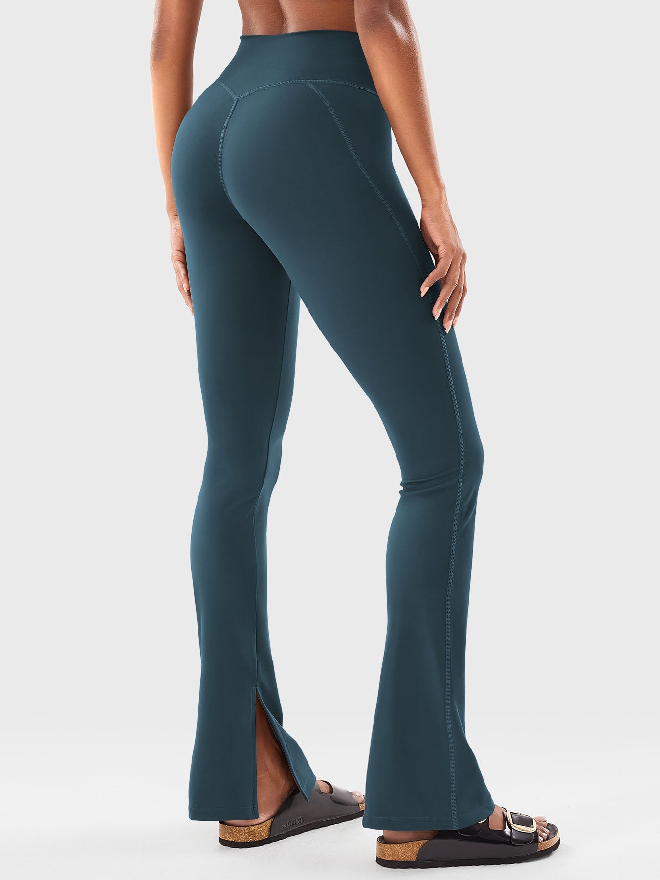 Vaeryn Nasreen Flare Split Hem Leggings