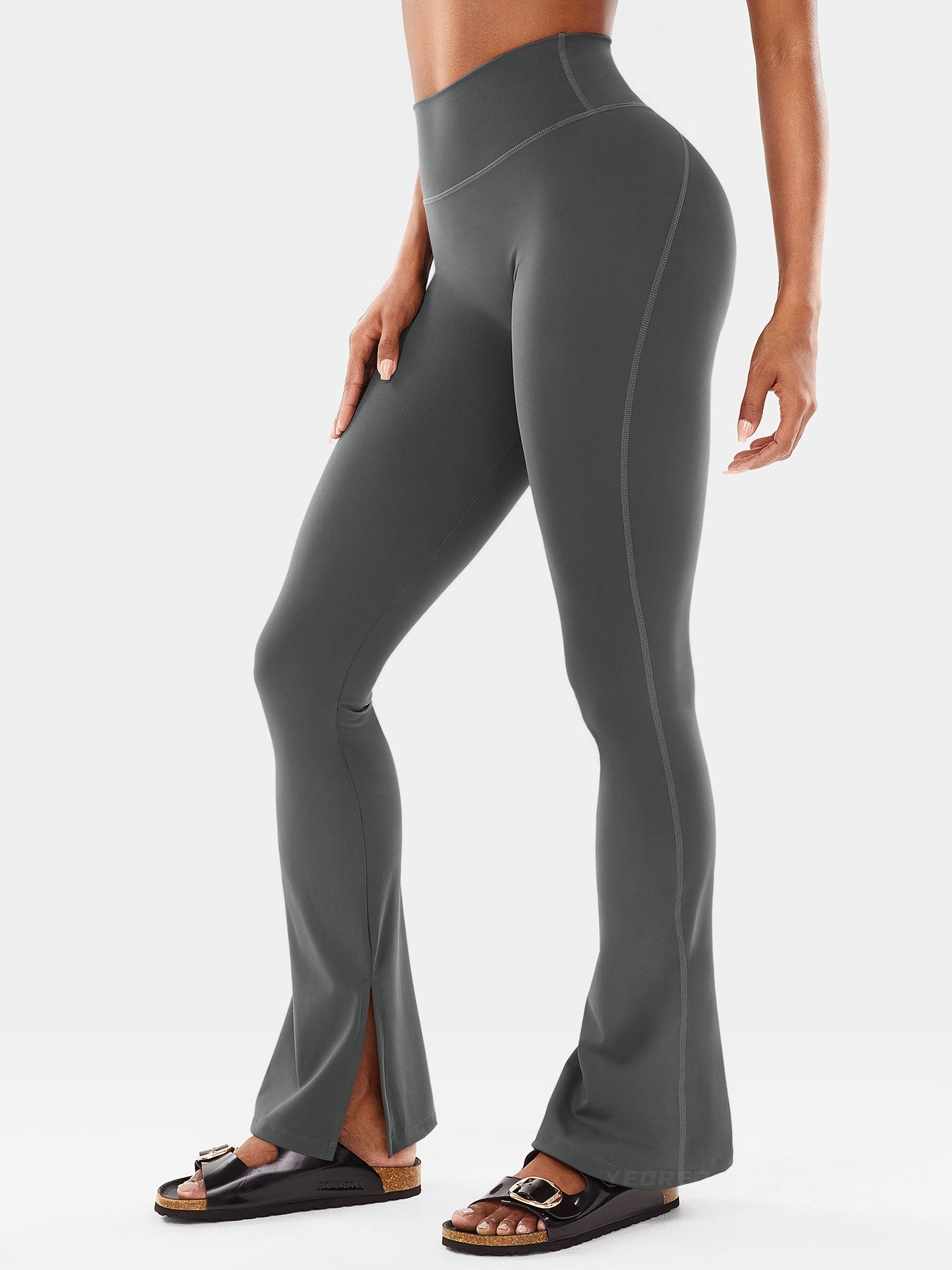 Vaeryn Nasreen Flare Split Hem Leggings