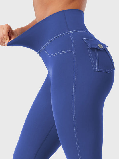 Yeoreo Bernicy CoreFlex Faux Denim Flared Leggings